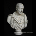 western life size white marble stone bust sculpture old man head statue